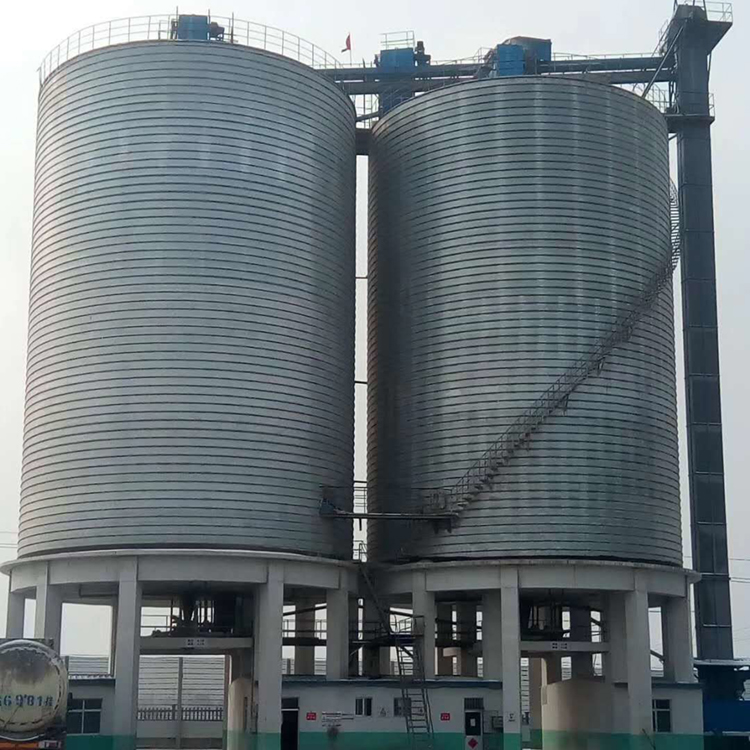 福建棗莊2座5000噸礦粉用螺旋卷板倉